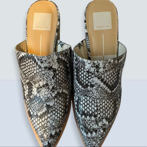 Dolce Vita - Snakeprint Shirly Mules - Size 6.5 - Picture 2 of 3